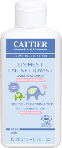 Cattier Liniment - Lait nettoyage pour le change bio 200ml